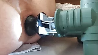 Pounded by a jigsaw fucking machine Destroyed clarabitch's little ass