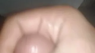 Massaging My cock in the bathroom ????