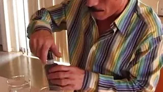 Dirty eyes on this brunette tell her two hung friends that she wants anal