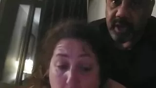 Fuck my ass, Daddy! Mature BBW sub slut Kittenbritches throats dildo while getting rough anal from BBC