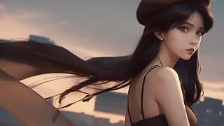 AI generated Misato Katsuragi