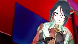 Xinayun gives you a handjob and blowjob