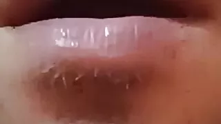 Oral massage for first time in industrial Latino