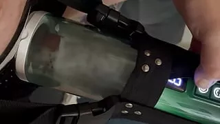 Automatic masturbator causing uncontrollable orgasm