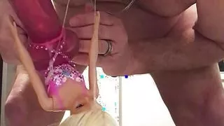 Strapon deepthroating