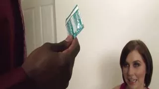 White Teen Gets Tight Pussy Screwed by Her Black Step Father on the Couch