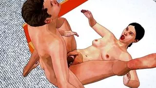 Step Mom: American Lucy saw his stepson naked After that She fucked with her step son