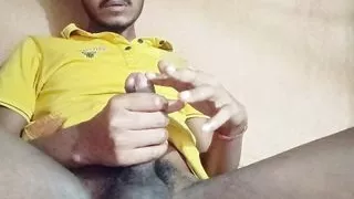 Naughty desi Village boy flashing his big dick in front of camera