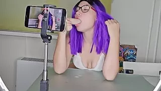 This is how real homemade porn is made. Sloppy blowjob