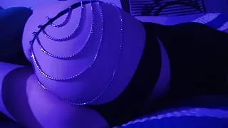 Sexy trans with anal plug