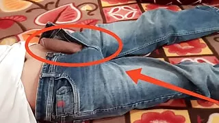 My Straight Friend Morning Wood big nonster cock First time i give him handjob