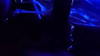 GOODNESSSS!!! So sloppy and wettt it's  blue lights.