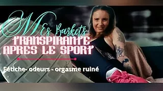 My sweaty sneakers after the sport you're going to lick and sniff