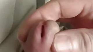 Edging and playing and eating precum