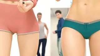 UOP #01 - Two tight asses for horny Dude