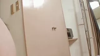 Japanese cutie Fumiko Manaka teasingly strips and uses her vibrator to prepare for a creampie