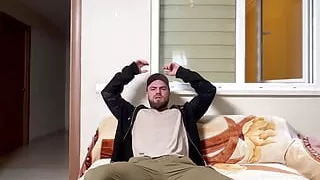 solo masturbation at home. big boots