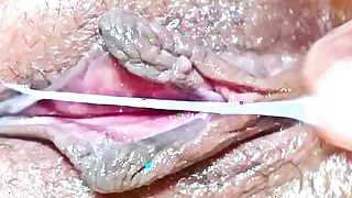 Fingering Tight Pink Pussy Of My Stepsister White Cream Came Out Of Her Pussy When I Touched Her Asshole