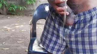 Cheating Slut on Her Husband in the Backyard with a Big Hot BBC