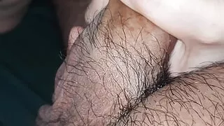 Stepmom hand grabbed stepson dick like a professional whore