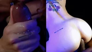 I fucked my mouth and ass on my stepfather's cock, and he filmed it all - D4ni and D2Black