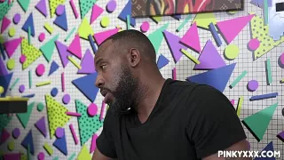 Hängetittenluder fickt mit einem BBC