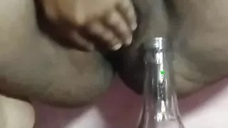 Anal bottle fuck Tharushi Brown girl Part 1