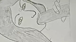 Sketch Drawing Meri pehli chudai meri stepcousin ke sath