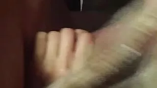 A deep throat and doggy style for a blonde skinny chick with small tits