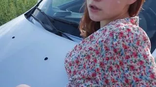 Girlfriend was fucked in a local guy's car