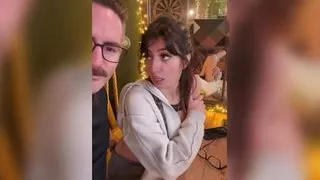 Aaliyah Yasin gets fingered at the busy restaurant