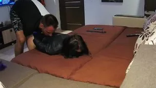 Master Dean - Bondaged girlfriend spanking her ass