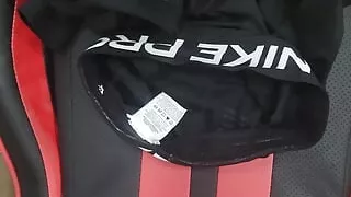 Cum in step sisters nike leggings after her workout