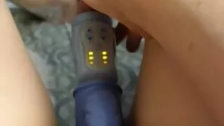 Horny Mama420 plays with a dildo!!