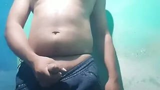 Bathing with pumping student with ass clean