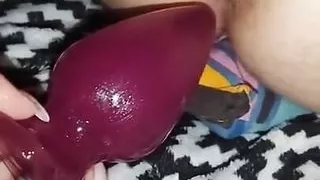 I Fuck My Husband's Butt by Very Big and Huge Plug Anal