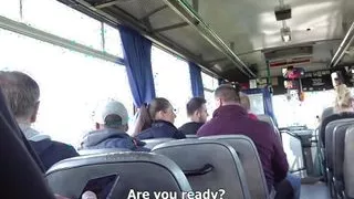 Czech Streets - Luxurious MILF fucked in a Public Bus