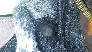 Spread sperm on my jacket