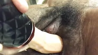 Wet, sloppy and ugly black cunt