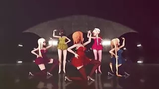Mmd R-18 Anime Girls Sexy Dancing Clip 238
