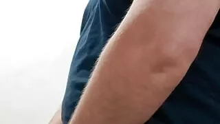 bearded boy solo masturbation hairy cock