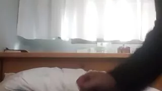 I play with a giant dildo