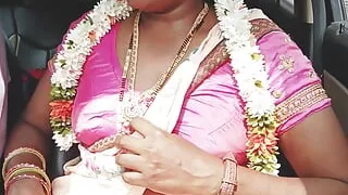 Car sex, Episode -1, part -1, telugu dirty talks, indian telugu sexy saree aunty with ranku mogudu.