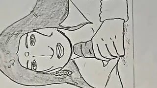 Sketch Drawing mummy ko pata kar choda