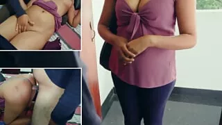 Security Fuck with the Friend's Big Booty Girlfriend in the Boarding University