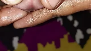 Massage with oil and enjoy spit