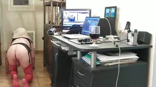 At the orders of my Master on cam