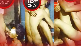 Boyfriend fucking virgin Indian desi bhabhi so hard before his wedding and cums on her breasts