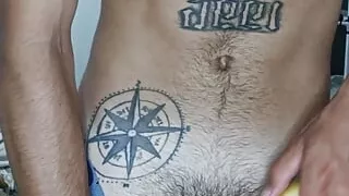 Comparing my penis to a banana, I got my boner