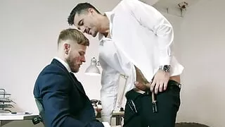 MEN - Jay Roberts Teaches Matt Anders How Things Work In His Office By Hard Pounding His Sweet Ass